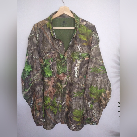 Mossy Oak Meshback Flyweight Camo Hunting Shirt 2XL - Picture 1 of 7